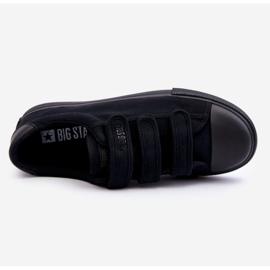 Sneakers Hombre Clásicas De Tela Con Velcro Big Star LL174631 Negro 3