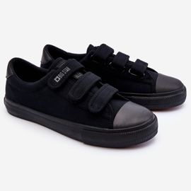 Sneakers Hombre Clásicas De Tela Con Velcro Big Star LL174631 Negro 5