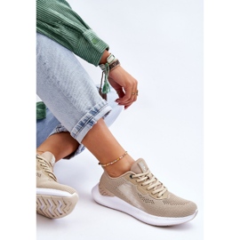 Zapatillas Deportivas Ligeras Mujer Sistema Memory Foam Big Star LL274294 Beige 9