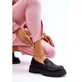 Mocasines Mujer Big Star Cuero Zapatos LL274458 Negro 7