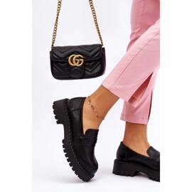 Mocasines Mujer Big Star Cuero Zapatos LL274458 Negro 5
