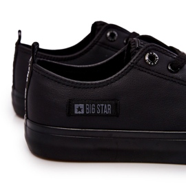 Zapatillas bajas de cuero para hombre Big Star KK174009 Negro 1