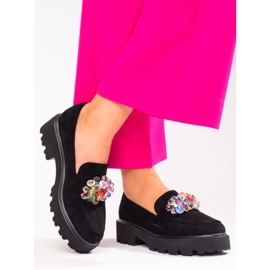 Zapatos de mujer Vinceza negros con cristales 2