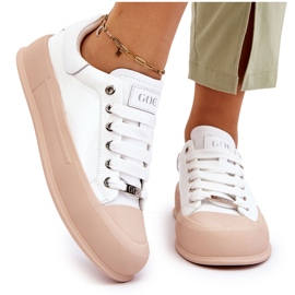 Sneakers Mujer Plataforma Lacada GOE LL2N4020 Blanco 12