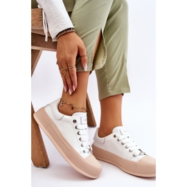 Sneakers Mujer Plataforma Lacada GOE LL2N4020 Blanco 2