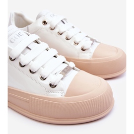 Sneakers Mujer Plataforma Lacada GOE LL2N4020 Blanco 5