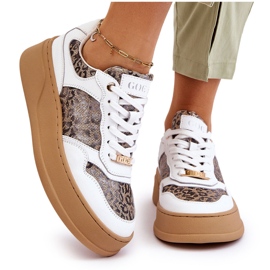 Deportivas Cómodas Mujer GOE LL2N4052 Blanco-Beige 12