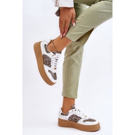 Deportivas Cómodas Mujer GOE LL2N4052 Blanco-Beige 6