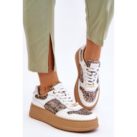 Deportivas Cómodas Mujer GOE LL2N4052 Blanco-Beige 5
