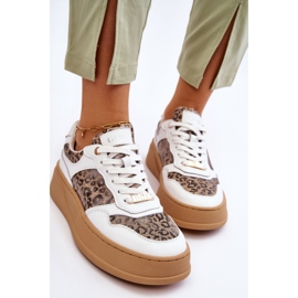 Deportivas Cómodas Mujer GOE LL2N4052 Blanco-Beige 7