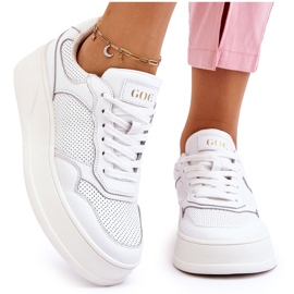 Deportivas Cómodas Mujer GOE LL2N4054 Blanco-Beige 10