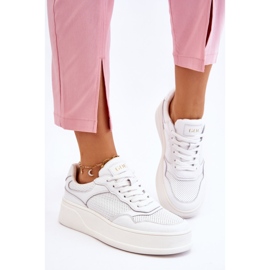 Deportivas Cómodas Mujer GOE LL2N4054 Blanco-Beige 4