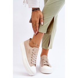 Zapatillas bajas con cordones Big Star LL274969 Beige 7
