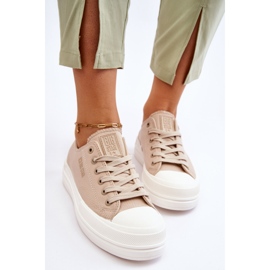 Zapatillas bajas con cordones Big Star LL274969 Beige 11