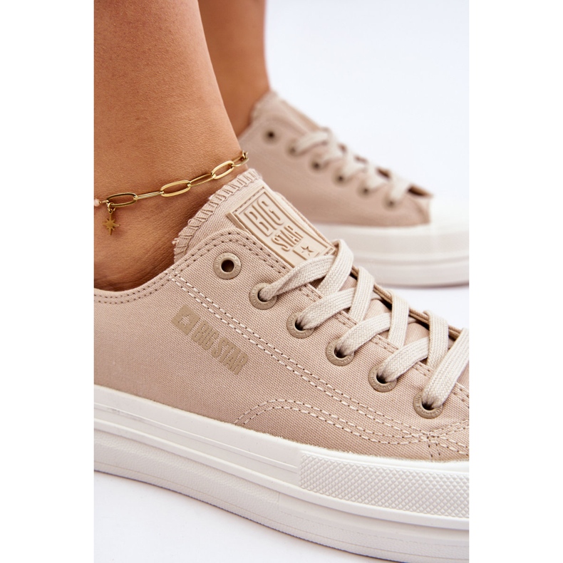 Zapatillas bajas con cordones Big Star LL274969 Beige 1