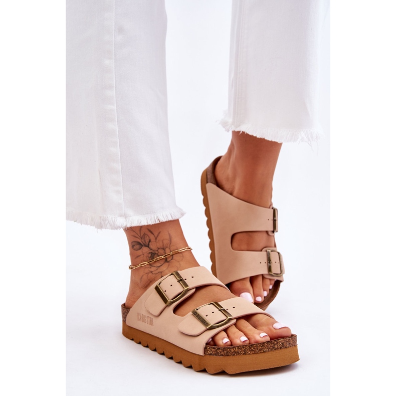 Pantuflas Clásicas Mujer Big Star LL274478 Beige 2