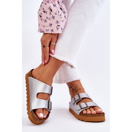 Pantuflas Clásicas Mujer Big Star LL274476 Plata 4