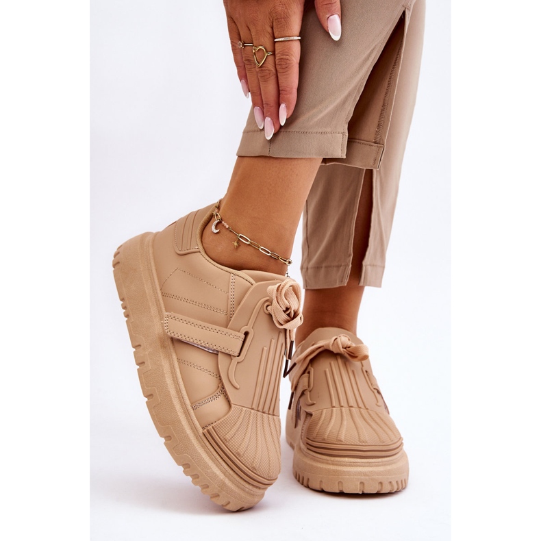 PG1 Deportivas De Moda Para Mujer Beige Genesis 1