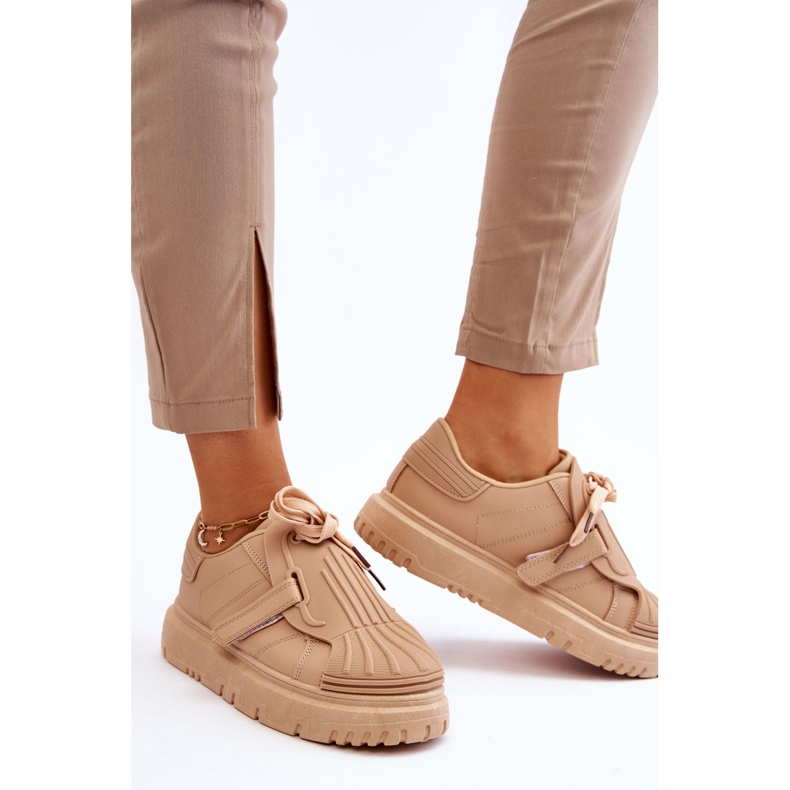 PG1 Deportivas De Moda Para Mujer Beige Genesis 2