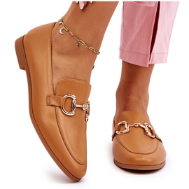 PG1 Mocasines Clásicos De Mujer Con Adorno Camel Jamie beige 7