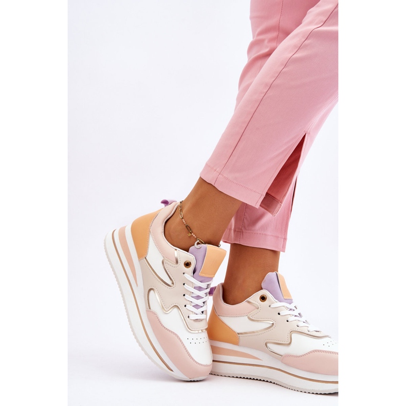 PG1 Zapatos deportivos de cuero blanco y beige Roen de moda 2