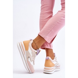 PG1 Zapatos deportivos de cuero blanco y beige Roen de moda 6