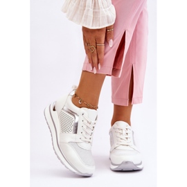 PG1 Zapatos deportivos de cuña baja de cuero Braylen blanco 1 PG1 Zapatos deportivos de cuña baja de cuero Braylen blanco 1