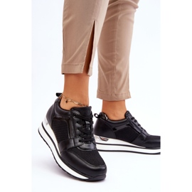 PG1 Zapatos deportivos de cuero negro con cuña baja Braylen 2