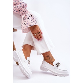 Mocasín Piel Con Cadena GOE LL2N4038 Blanco 6