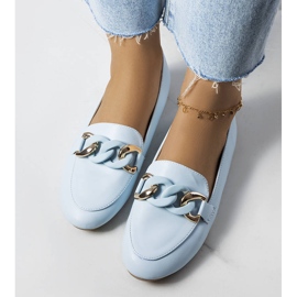 PA1 Mocasines azules con cadena de Mamie 2