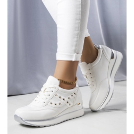 PA1 Deportivas blancas con suela gruesa de Mely blanco 1