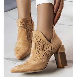 PA1 Botas caladas beige oscuro de Hachée 1