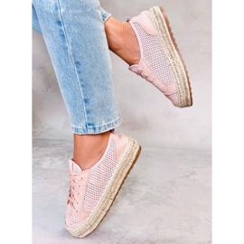 Pink BB06P Zapatillas alpargatas rosas rosado 4