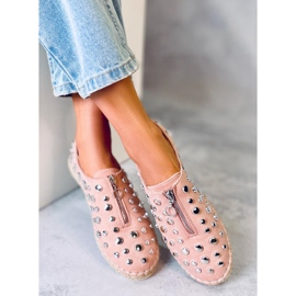 Alpargatas con tachuelas rosas 9039-28 Pink rosado 5