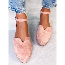 Alpargatas de mujer con corte rosa 1219 Pink rosado 2
