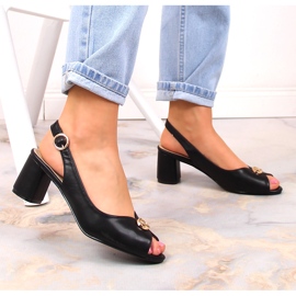 Sandalias de mujer negras en el puesto eVento 5480 negro 4