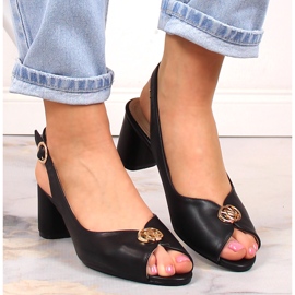 Sandalias de mujer negras en el puesto eVento 5480 negro 5