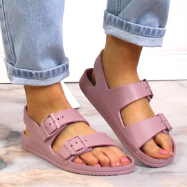 Sandalias sport mujer foam rosa Big Star LL274744 rosado 4