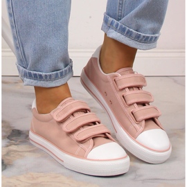 Deportivas mujer velcro rosa Big Star LL274A200 rosado 5