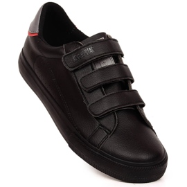 Big Star LL274A208 deportivas negras de piel ecológica con velcro negro 3