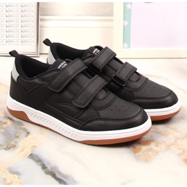 Deportivas para niños American Club 112/23 negras fabricadas en piel ecológica negro 3