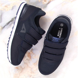 Deportiva infantil American Club 154/23 azul marino con velcro negro 4