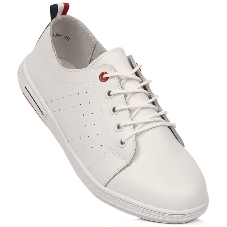 Zapatos de mujer en piel calada blanco Filippo DP3508/23 1 Zapatos de mujer en piel calada blanco Filippo DP3508/23 1
