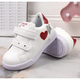 Deportivas niña American Club 125/23 blancas con velcros blanco 5