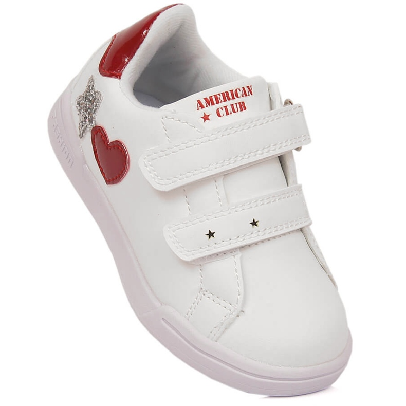 Deportivas niña American Club 125/23 blancas con velcros blanco 1