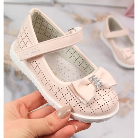 Bailarinas velcro rosa Vinceza 36122 rosado 2