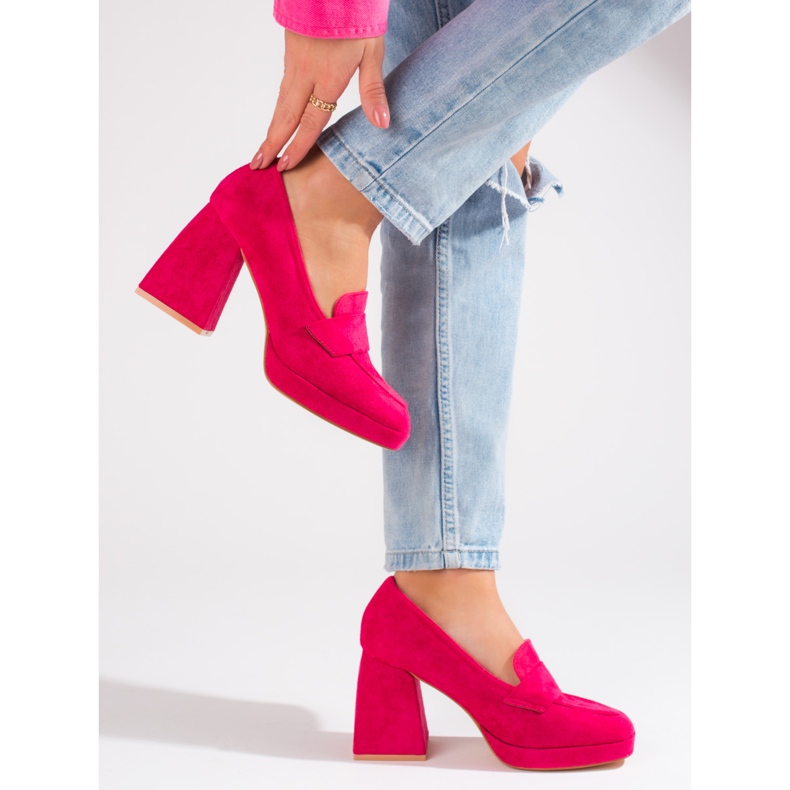 Vinceza Zapatos de tacón rosa de Vincez rosado 2