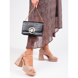 Sandalia bloque Vinceza ante beige 2