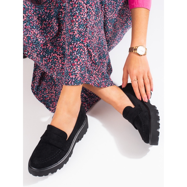 Zapatos de mujer Vinceza en ante negro 1