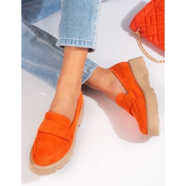 Zapatos de mujer Vinceza en ante naranja 4